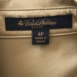Brooks Brothers Tan Military style dress